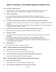 Consolidated Appeal &amp; Dispute Form - Colorado, Page 8