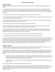 Document preview: Volunteer Service Agreement - Georgia (United States)