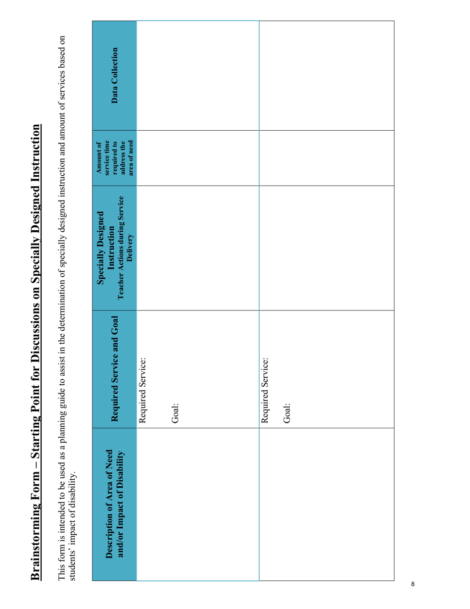 Specially Designed Instruction - Accelerate the Learning for Students With Disabilities - Georgia (United States), Page 9