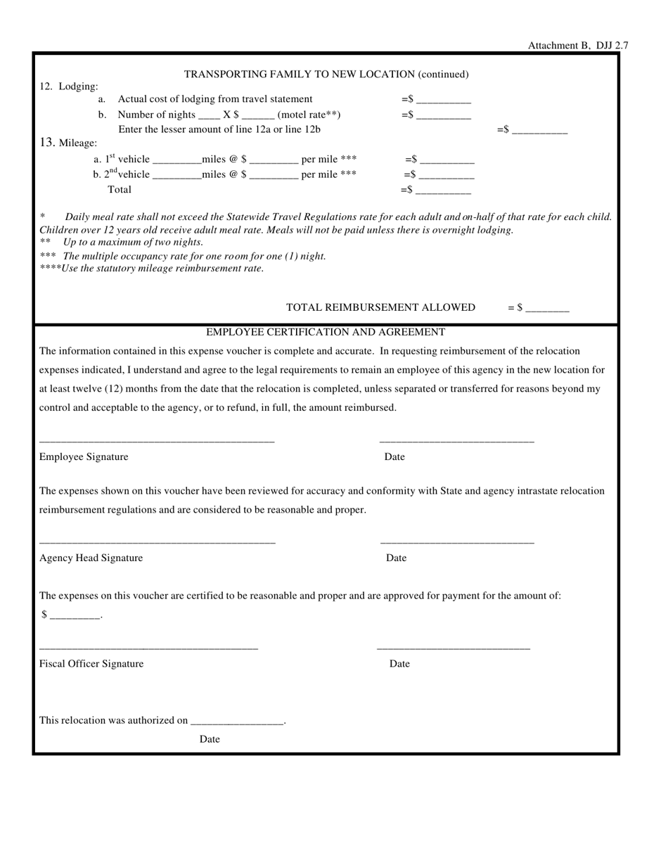 Attachment B Employee Intrastate Relocation Expense Voucher - Georgia (United States), Page 3