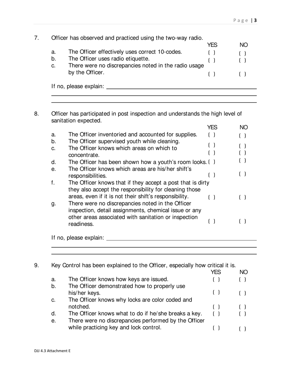 Attachment E Fto Post Bjcot Checklist - Georgia (United States), Page 3