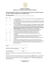 Document preview: Attachment B Principal's Certification Adherence to Prescribed Test Administration Procedures - Georgia (United States)