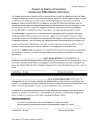 Document preview: Attachment F Consent to Disclose Protected & Confidential Prea Related Information - Georgia (United States)