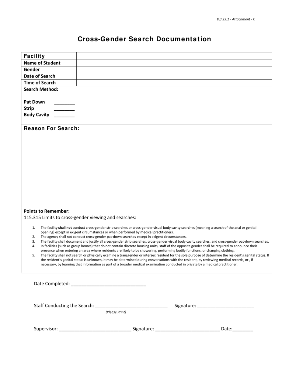 Attachment C Cross-gender Search Documentation - Georgia (United States), Page 1