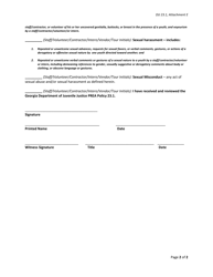 Attachment E Prison Rape Elimination Act (Prea) Acknowledgement - Georgia (United States), Page 2