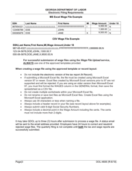 Form DOL-4606 Magnetic Media Transmittal Form - Georgia (United States), Page 5