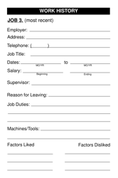 Form DOL-1130 Personal Data Book - a Record for Job Hunters - Georgia (United States), Page 6