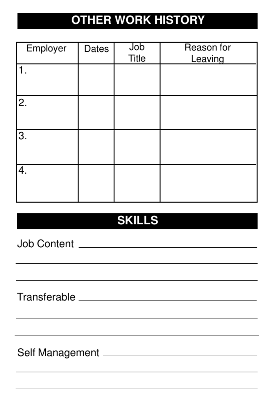 Form DOL-1130 Personal Data Book - a Record for Job Hunters - Georgia (United States), Page 8