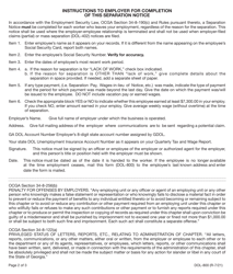 Form DOL-800 Separation Notice - Georgia (United States), Page 2
