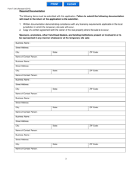 Form T-240 Temporary Site Request - Georgia (United States), Page 3