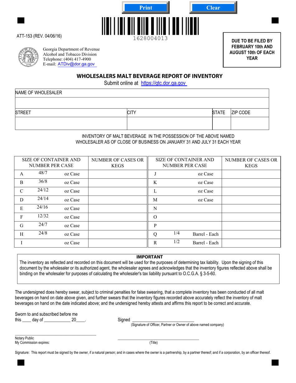 Form ATT153 Fill Out, Sign Online and Download Fillable PDF,