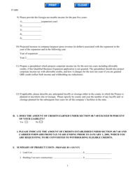 Form IT-QBE Qualified Business Expansion Application - Georgia (United States), Page 3