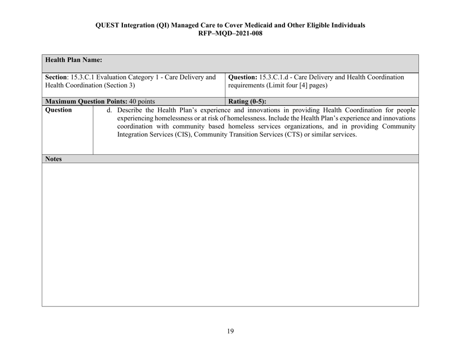 Appendix K Quest Integration Evaluation Tool - Hawaii, Page 19