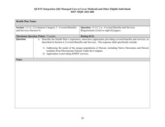Appendix K Quest Integration Evaluation Tool - Hawaii, Page 20