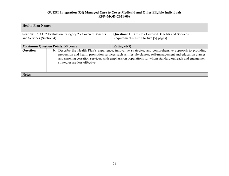 Appendix K Quest Integration Evaluation Tool - Hawaii, Page 21