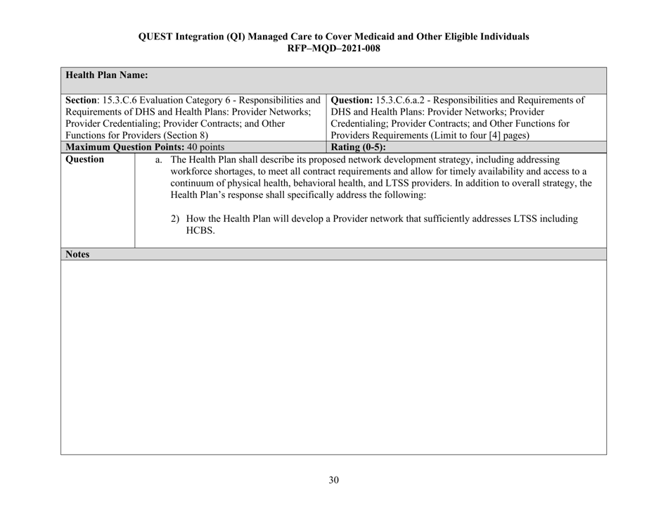 Appendix K Quest Integration Evaluation Tool - Hawaii, Page 30