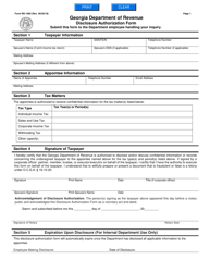 Document preview: Form RD-1062 Disclosure Authorization Form - Georgia (United States)
