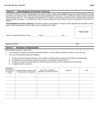 Form RD-1061 Power of Attorney and Declaration of Representative - Georgia (United States), Page 2