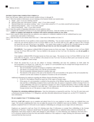 Form G-4 State of Georgia Employee&#039;s Withholding Allowance Certificate - Georgia (United States), Page 2