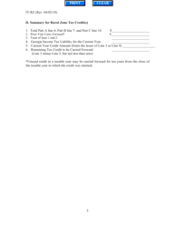 Form IT-RZ Rural Zone Tax Credits - Georgia (United States), Page 5
