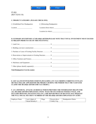 Form IT-HQ Application for Georgia Headquarters Job Tax Credit - Georgia (United States), Page 3