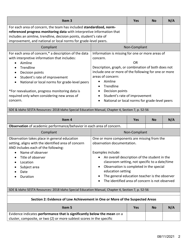Specific Learning Disability File Review Checklist - Idaho, Page 2