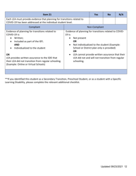 General Supervision File Review Checklist - Idaho, Page 12
