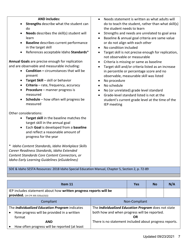 General Supervision File Review Checklist - Idaho, Page 7