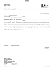 Form APL114F &quot;Review File Request (Bor)&quot; - Illinois