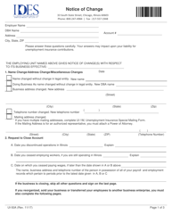 Form UI-50A Notice of Change - Illinois, Page 2