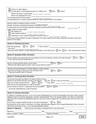 Form ADJ026FE Notice of Labor Dispute or Request for Labor Dispute Status Questionnaire - Employer - Illinois, Page 2