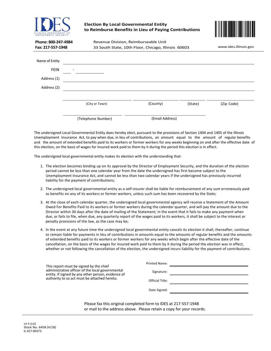 Form UI5 (LG) (IL42700373) Fill Out, Sign Online and Download