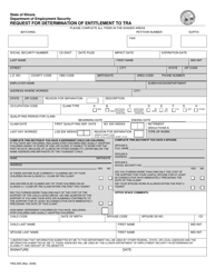 Form TRA-055 &quot;Request for Determination of Entitlement to Tra&quot; - Illinois