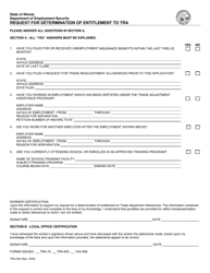Form TRA-055 Request for Determination of Entitlement to Tra - Illinois, Page 2
