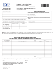 Form UI-40C (IL427-0406) &quot;Employer's Correction Report&quot; - Illinois