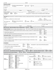 Formulario CLI001F Solicitud De Seguro De Desempleo - Illinois (Spanish), Page 2