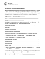 Birth Parent Preference Form - Illinois, Page 5