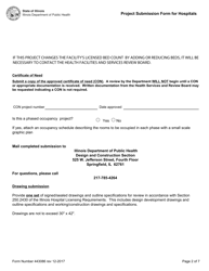 Form 443086 Project Submission Form for Hospitals - Illinois, Page 2