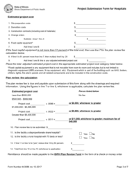Form 443086 Project Submission Form for Hospitals - Illinois, Page 3