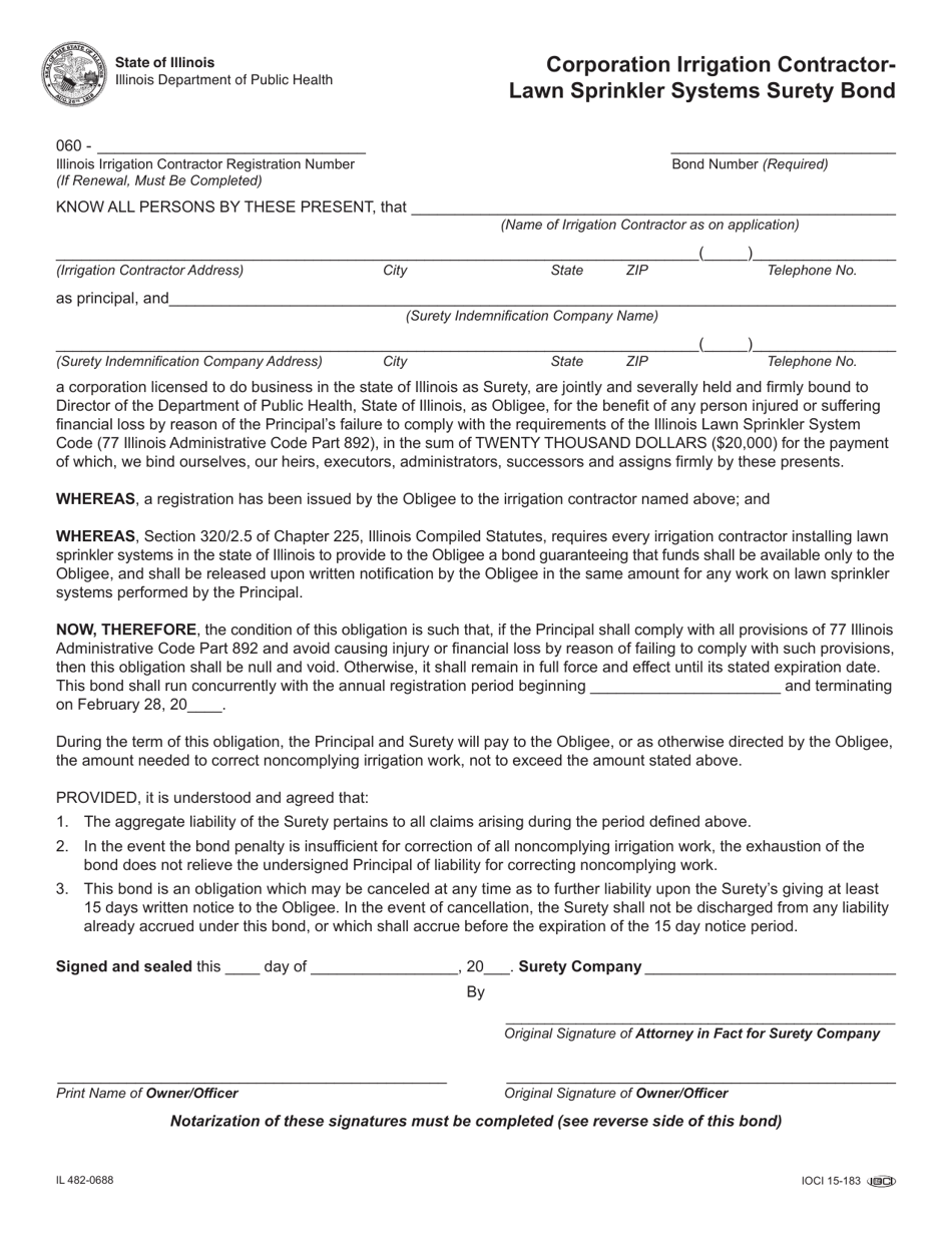 Form IL4820688 Fill Out, Sign Online and Download Printable PDF