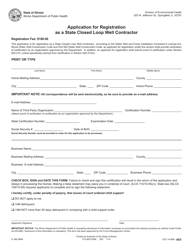 Document preview: Form IL482-0684 Application for Registration as a State Closed Loop Well Contractor - Illinois