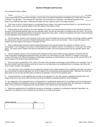 Form AER316 Appraisal Review Certification - Illinois, Page 2