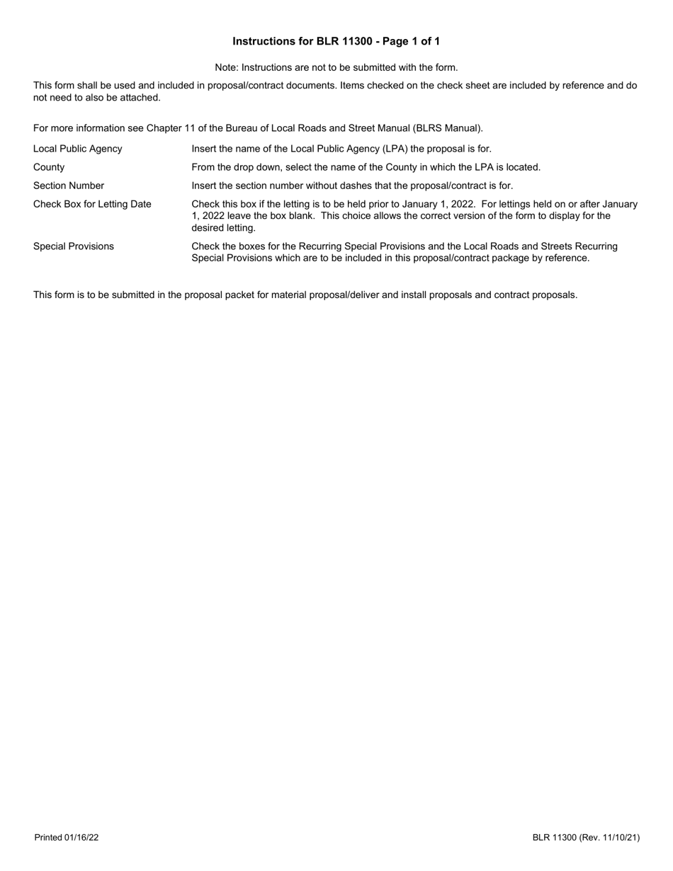 Form BLR11300 Check Sheet for Recurring Special Provisions - Illinois, Page 3