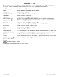 Form BLR11510 Contract Estimate of Cost - Illinois, Page 2