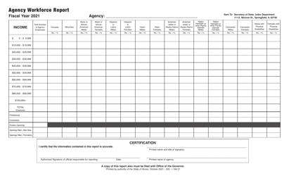Form I164 Agency Workforce Report - Illinois, Page 2