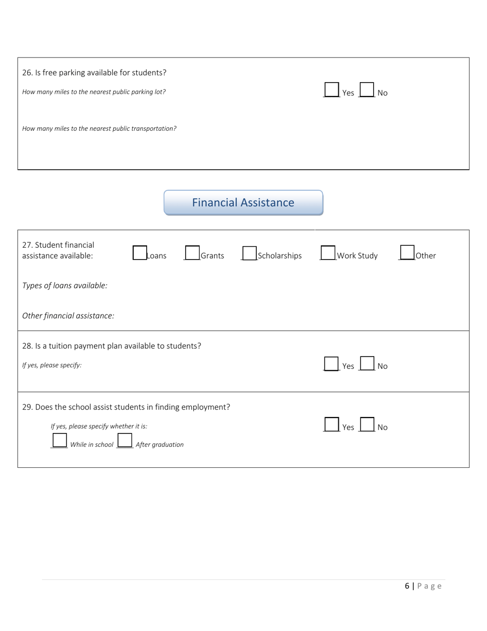 Application for Accreditation Renewal - Indiana, Page 7