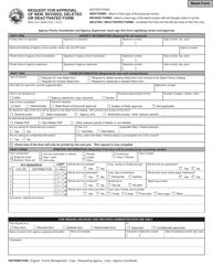State Form 36040 Request for Approval of New, Revised, Deleted or Reactivated Form - Indiana