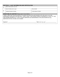 State Form 55715 Institutional Controls Self Audit Checklist - Indiana, Page 3