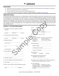 State Form 51803 Request for Enrollment in the Voluntary Exclusion Program (Vep) - Sample - Indiana, Page 3