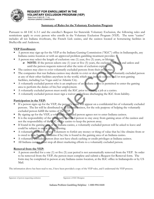 State Form 51803  Printable Pdf